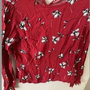 red nordstrom rack blouse